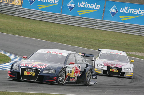 Mattias Ekström er nu på en delt 1. plads i DTM mesterskabet.
